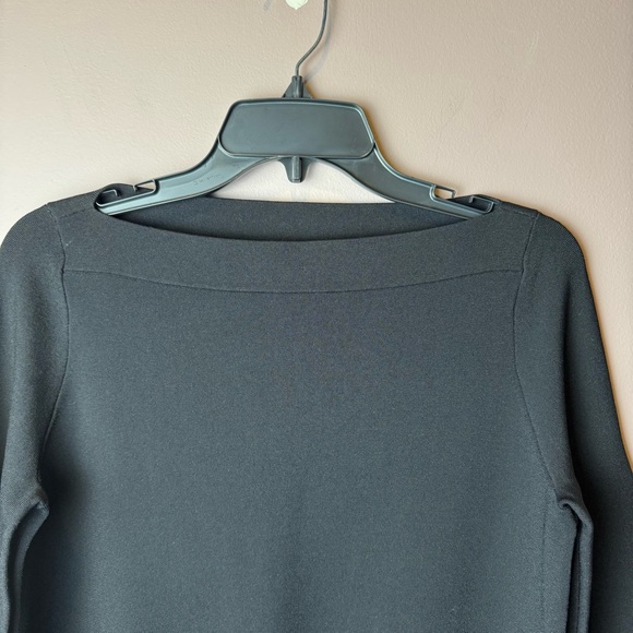 Scanlan Theodore Micro Crepe Boat Neck Sweater M - Picture 8 of 15